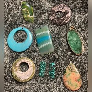 Bundle of 9 necklace charms